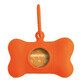 Dozator de Saci pentru Animale de Companie United Pets Bon Ton Neon Câine Portocaliu (8 x 4,2 x 5 cm)