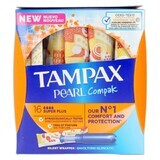 Super Plus Tampon Pearl Compak Tampax Tampax Pearl Compak 16 Units