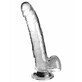 Realistic Dildo Pipedream King Cock Clear TPE Transparent