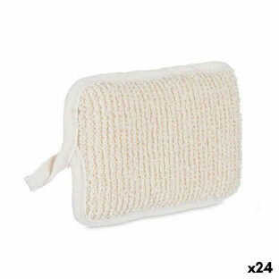 Körperschwamm Beryll B7081-6 Weiß Beige 11 x 16,5 x 2 cm (24 Stück)