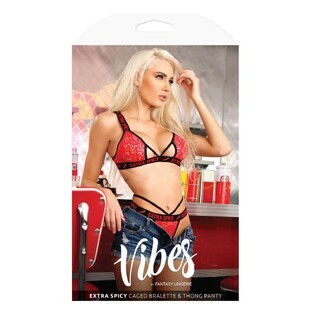 Set di biancheria intima Fantasy Lingerie Rosso (S/M)