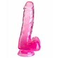 Pipedream King Cock Dildo Clear TPE Rosa