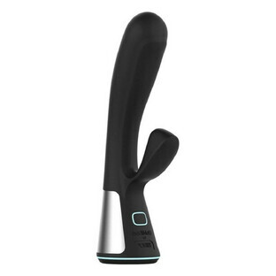 Vibrator cu stimulare dublă Kiiroo negru (18 cm)