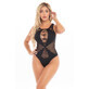 Body Rosa Rossetto Nero Taglia unica