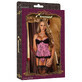 Corset Exposed Black Pink (XXL)