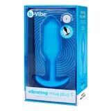 Anaalplug B-Vibe Vibrerende Snug 3 Blauw (3,7 x 13,8 x 1 cm)
