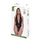 Set lenjerie intimă Baci Lingerie Eco Lace Teddy Negru (M/L)