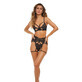 Set de lenjerie intimă René Rofé Negru (M/L)