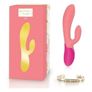 Vibe à double stimulation Rianne S Essentials Xena Rabbit Coral Pink