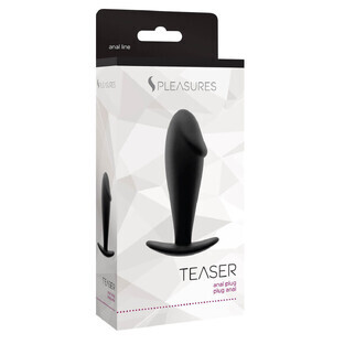 Anal plug S Pleasures Teaser Black (9 cm)