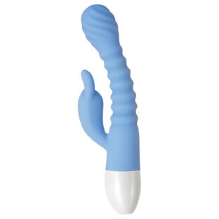 G-Punkt-Vibrator Evolved Bunny Blau