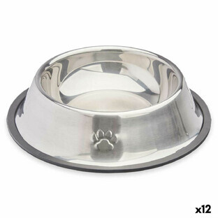 Futternapf für Hunde Mascow 310 Grau Silberfarben Gummi Metall 22 x 6 x 22 cm (12 Stück) Futternapf für Hunde Mascow 310 Grau Silberfarben Gummi Metall 22 x 6 x 22 cm (12 Stück)