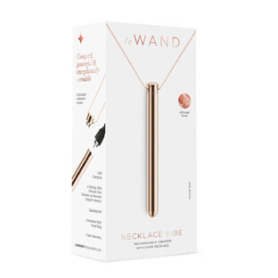 Bullet Vibrator Le Wand Halskette Anhänger Rose Gold