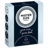Préservatifs extra-fins Mister Size (69 mm)