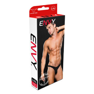 Tanga Lowrise Zip Neid Schwarz M/L