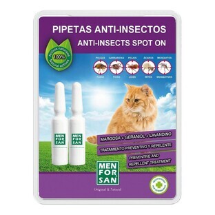 Repelent împotriva împotriva insectelor Menforsan 2 Unități Pipete Cric