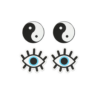 Brustwarzenschild Peekaboo Ying Yang Einheitsgröße