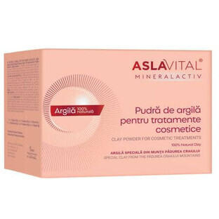 Tonpulver für kosmetische Behandlungen Mineralactiv, 10 Beutel x 20 gr, Aslavital