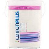 Oval cleansing pads 9x7 cm, 40 pieces, Cotton Plus