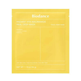 Radiant Vita Niacinamide Radiant Vita Niacinamide Real Deep Mask, 34 g, Biodance