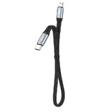 Dudao L10P Câble Lightning - USB-C PD 20W 0,23m - noir