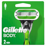 Gillette Body Lamette di ricambio, 2 pezzi