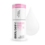 BrushUp ! Rubber Base Nail Hybrid Base Flash All White, 5 g