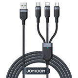 Joyroom Multi-Use Series S-A18 3in1 USB-A - Lightning / USB-C / micro USB cable 1.2m - noir