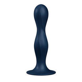 Satisfyer Double Ball-R Dildo mit Geisha-Kugeln Dunkelblau, 1 Stück