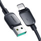 Joyroom Multi-Color Series A14 Lightning / USB-A 2.4A 1,2 m kabel - zwart