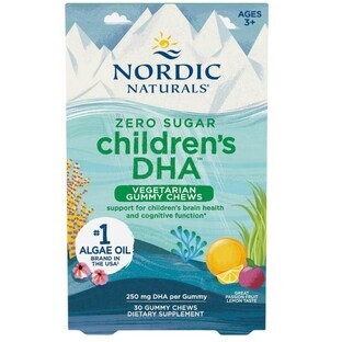 Nordic Naturals Children s DHA Vegetarian Gummy Chews, 30 jelly beans