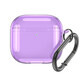 Étui transparent pour Airpods 4 - violet