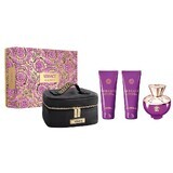 Versace Dylan Purple Pour Femme Set Eau de Parfum, 100 ml + Gel Doccia, 100 ml + Lozione Corpo, 100 ml + Borsa Cosmetica Versace Dylan Purple Pour Femme Set Eau de Parfum, 100 ml + Gel Doccia, 100 ml + Lozione Corpo, 100 ml + Borsa Cosmetica