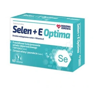 Sănătate familie Seleniu + E Optima, 60 comprimate