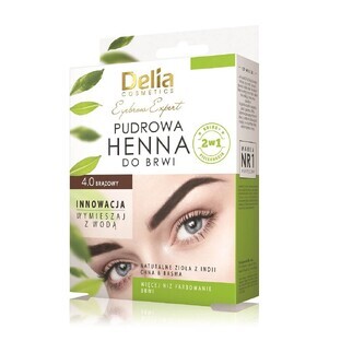 Delia Eyebrow Expert Puder Augenbrauen-Henna 4.0 Braun, 4g