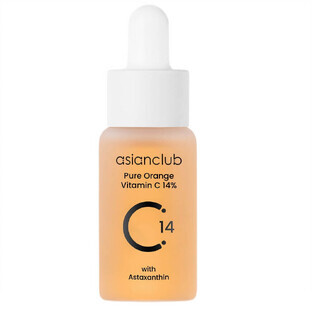 AsianClub Suero facial de naranja pura con vitamina C al 14%, 15 ml
