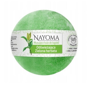 Nayoma Boule de bain pétillante rafraîchissante au thé vert, 130 g
