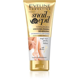 Eveline Snail Epil Crema idratante Schiuma depilatoria con muco di lumaca, 175 ml