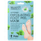 Beauty Formulas Exfoliating exfoliating foot mask with peppermint, 1 pair