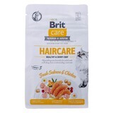 Mâncare pentru pisici Brit Care Grain Free Haircare Healthy & Shiny Coat Adult Pui Somon 400 g