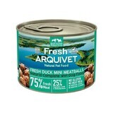 Hrană umedă Arquivet Mini chifteluțe proaspete de rață 200 g