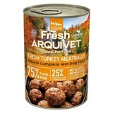 Hrană umedă Arquivet Chifteluțe proaspete de curcan 400 g