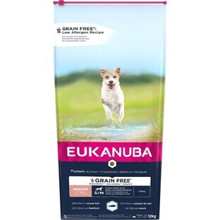 Fodder Eukanuba Grain Free Senior small/medium breed Senior Fish 12 kg