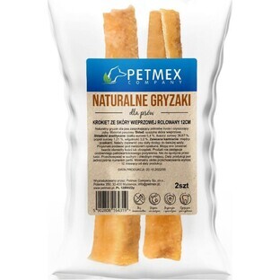 Snack voor honden Petmex Rolled Pork Skin Croquet Varken 150 g