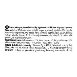 Hrană umedă Dolina Noteci Carne de oaie Premium 400 g