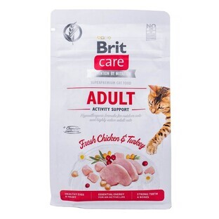 Mâncare pentru pisici Brit Care Grain Free Activity Support Adult Adult Pui Curcan 400 g