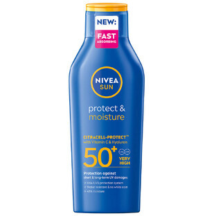 Moisturizing Lotion SPF50+ Protect & Moisture Sun, 400 ml, Nivea