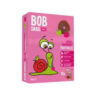 Panecillos de frutas, Manzana y frambuesa, 100 g, Bob Snail