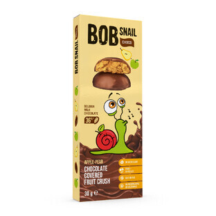 Snack fruité au chocolat belge, Mer et Poire, 30 g, Bob Snail