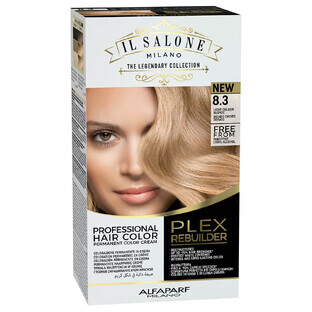 Vopsea de par parmanenta Plex Rebuilder Il Salone, 8.3, Light Golden Blonde, Alfaparf